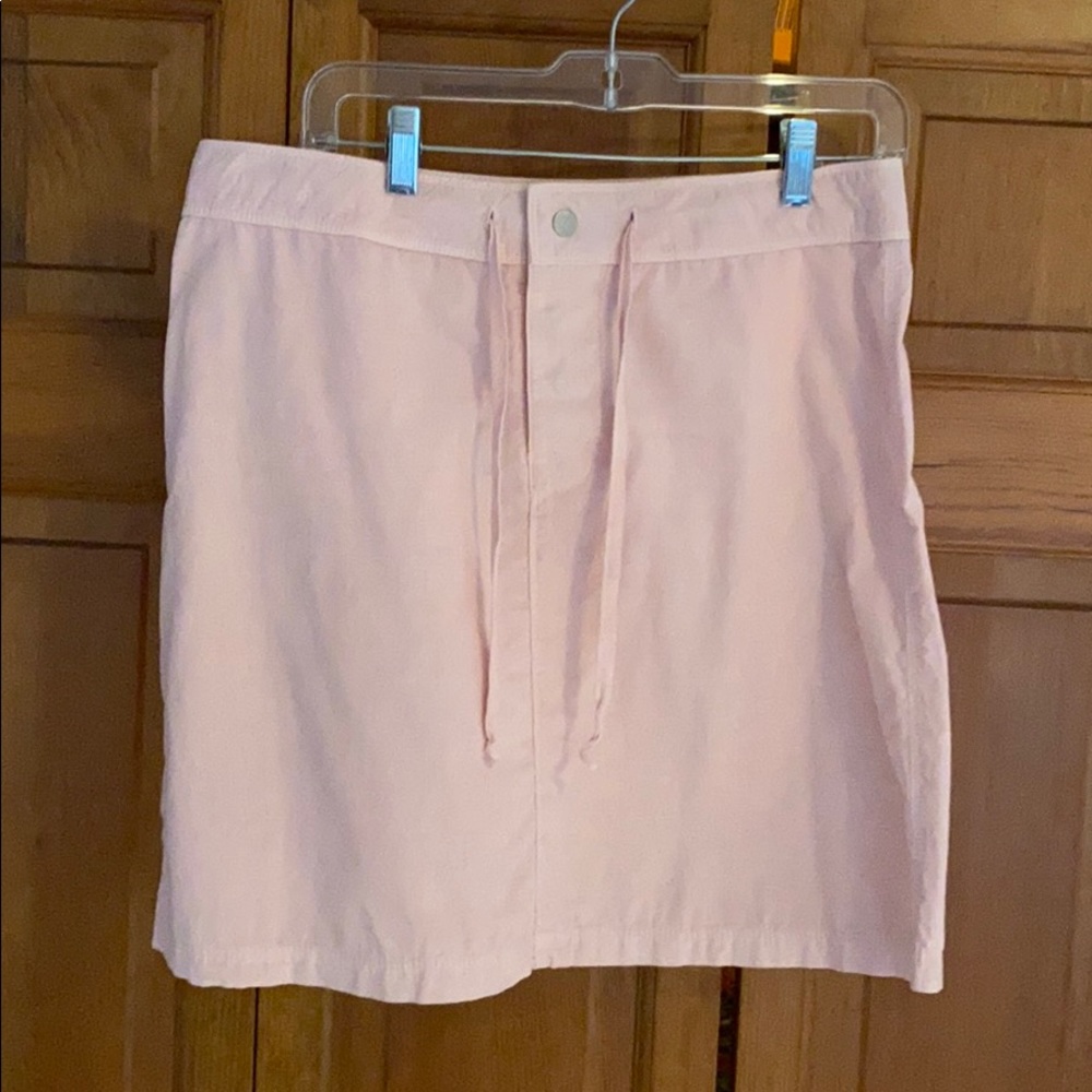 Orange casual skirt